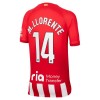 Officiële Voetbalshirt + Korte Broek Atlético Madrid M. Llorente 14 Thuis 2023-24 - Kids